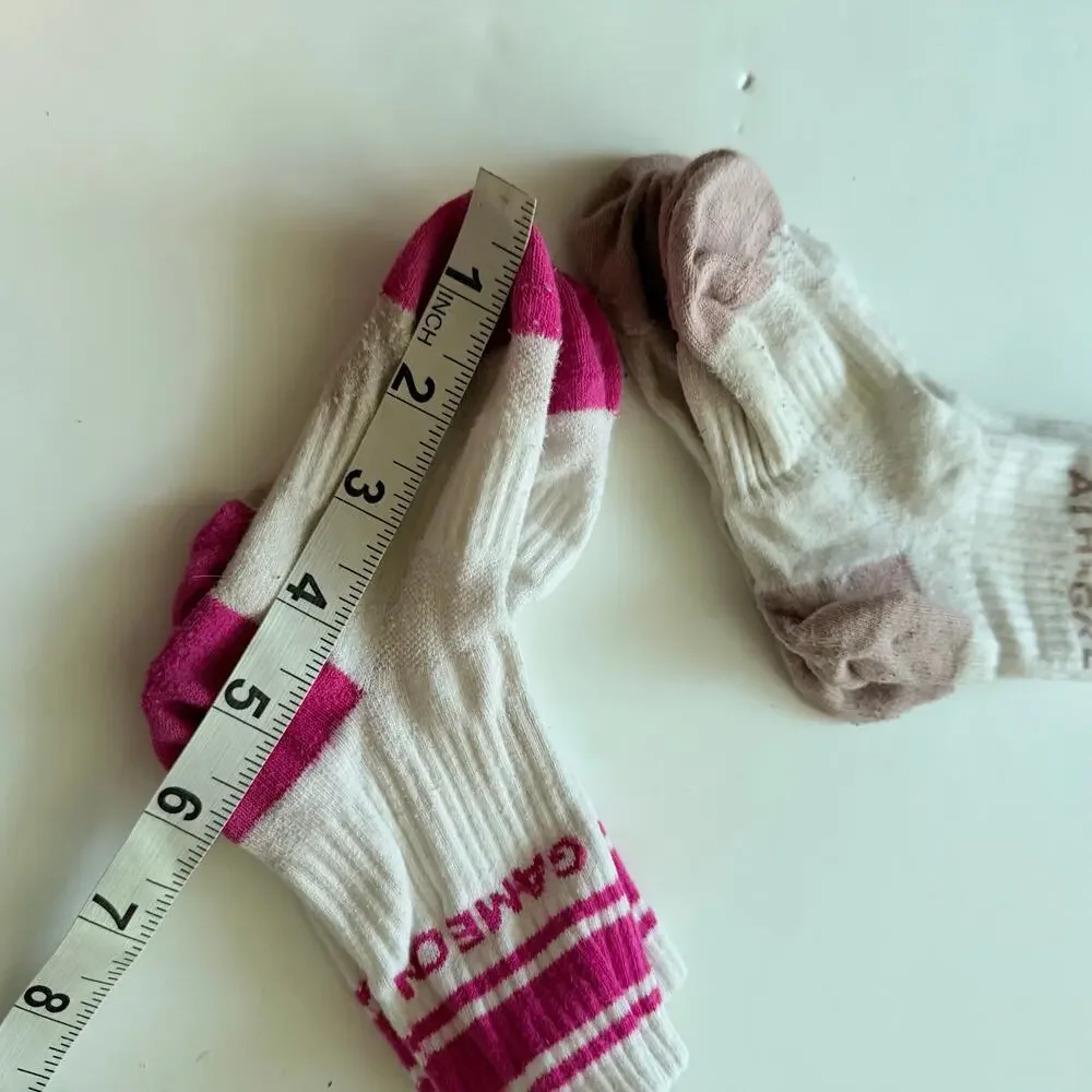 Athleta Girl's Sock Bundle - Pink & Purple, Size Medium